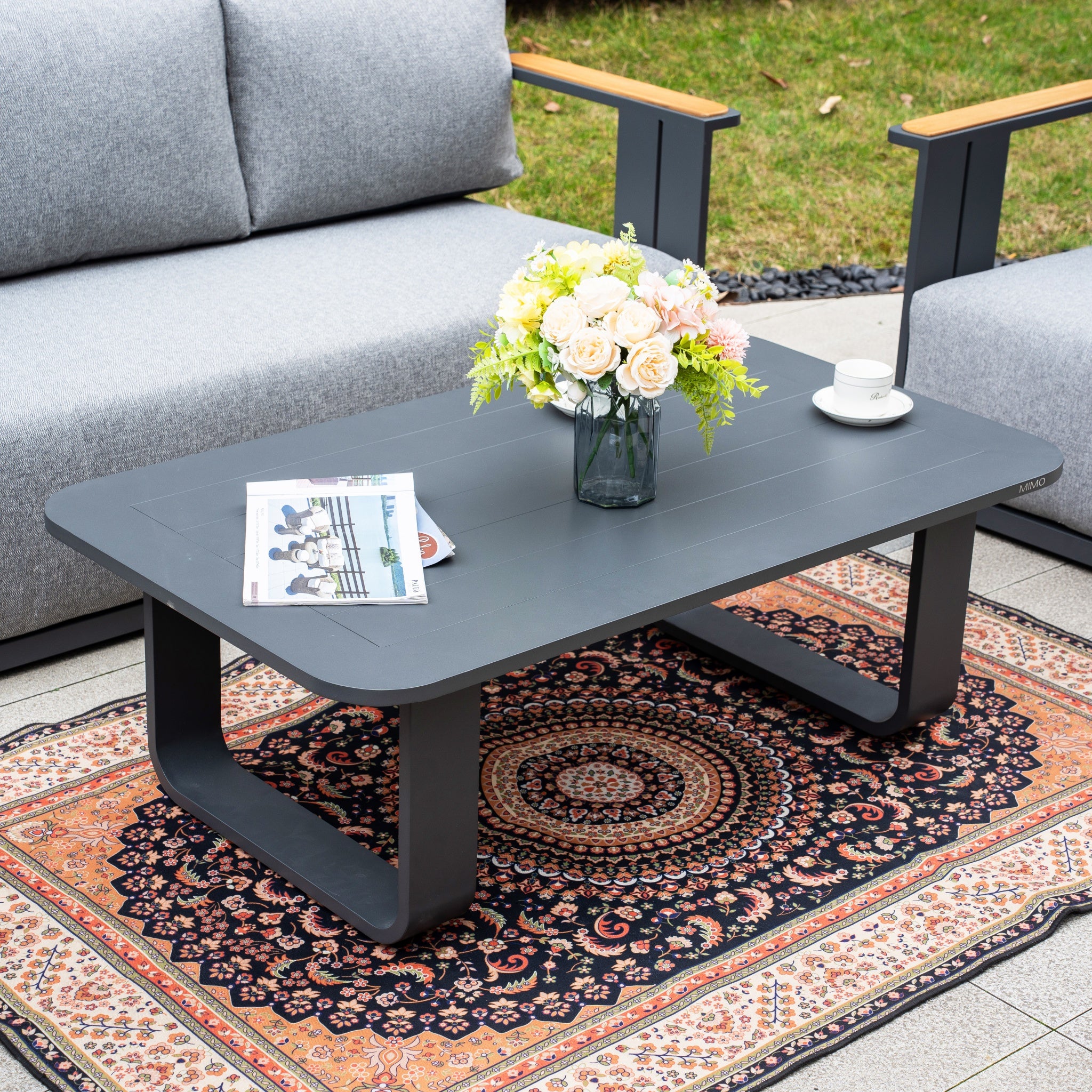 VAREL 4-Piece Sofa Set with TALARA Coffee Table (2 Armchairs + 3-Seater)