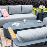 VAREL 5-Piece Sofa Set with LYRIN Fire Pit Table (Full Set)