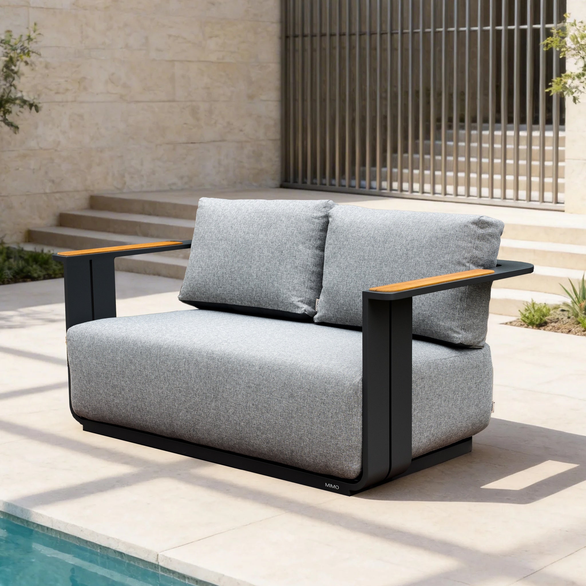 VAREL 5-Piece Sofa Set with ZENITH Fire Pit Table (Full Set)