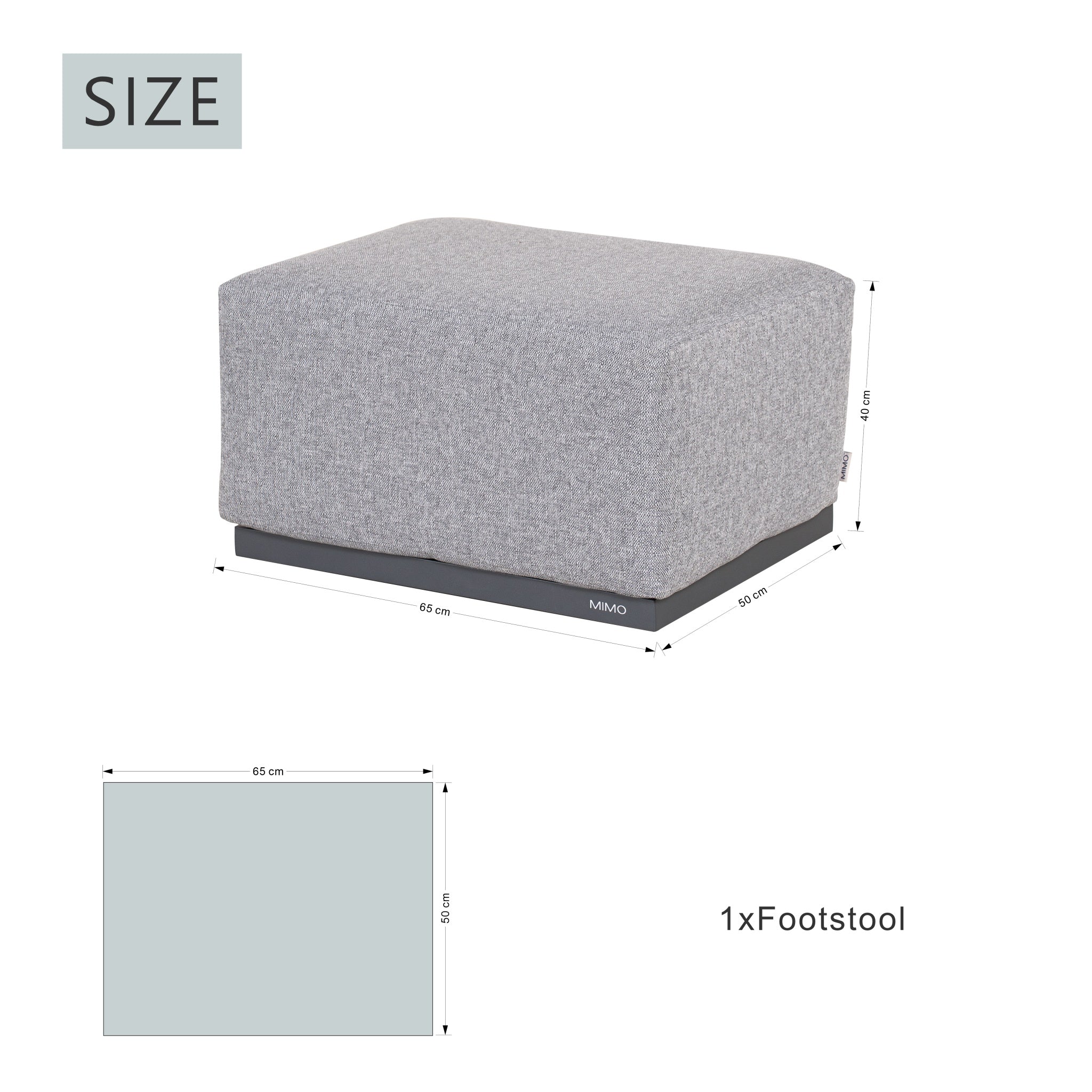 VELORA Aluminium Outdoor Lounge Set with TALARA Coffee Table & VAREL Ottomans