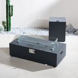 ZENITH Modular Steel Gas Fire Pit Table Set