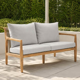SOLARA Solid Wood Outdoor 2-Seater Sofa