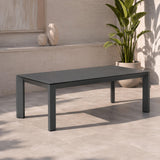ARVE Aluminium Outdoor Coffee Table with Ceramic Glass Top