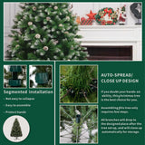 Snow-Dusted Green Artificial Christmas Tree PAT-001
