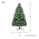 Snow-Dusted Green Artificial Christmas Tree PAT-001