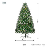 Snow-Dusted Green Artificial Christmas Tree PAT-001