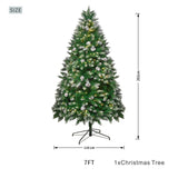 Snow-Dusted Green Artificial Christmas Tree PAT-001