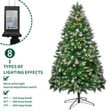 Snow-Dusted Green Artificial Christmas Tree PAT-001
