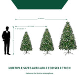 Snow-Dusted Green Artificial Christmas Tree PAT-001