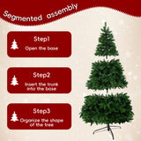 Green Artificial Christmas Tree with Colour-Changing LED Lights PAT-004