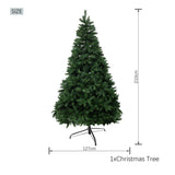 Green Artificial Christmas Tree with Colour-Changing LED Lights PAT-004