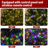 Green Artificial Christmas Tree with Colour-Changing LED Lights PAT-004