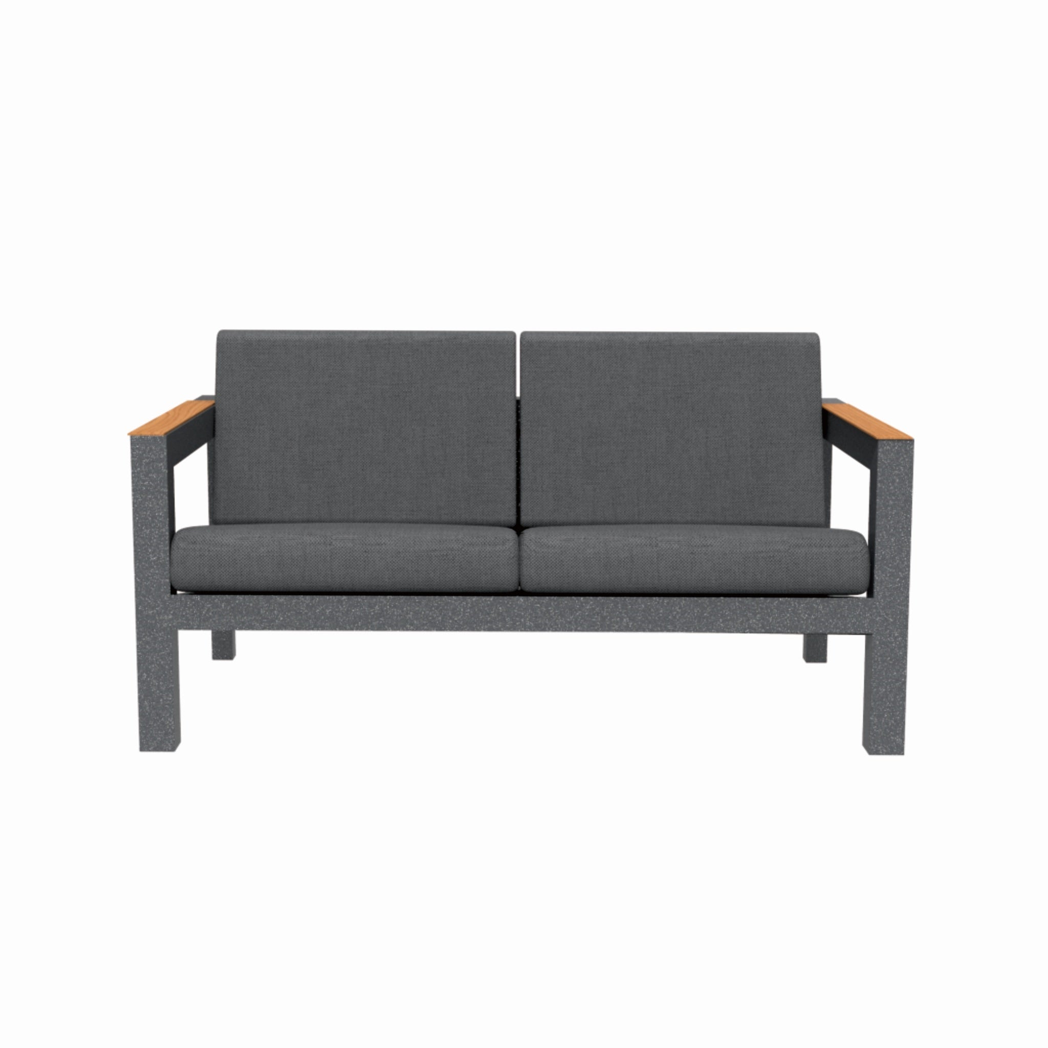 ARVE 2-Seater Outdoor Sofa - Modern Aluminium Garden Sofa · Premium Comfort