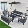 ARVE 7-Seater Modern Aluminium Outdoor Sofa Set - 5 Pieces