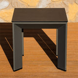 ARVE Aluminum Side Table (Ceramic Glass)