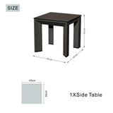 ARVE Aluminum Side Table (Ceramic Glass)
