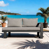 ARVIA Aluminum Corner Sofa Set (L-Shape with Coffee Table)