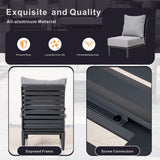 AUREL Aluminium Modular Middle Sofa