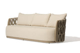 Asheville 3-Seater Outdoor Sofa – Aluminum Frame Patio Sofa with Fire-Resistant Cushions