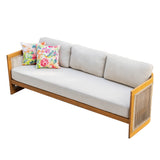 CAVEN Solid Wood Outdoor 3-Seater Sofa