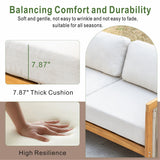CAVEN Modular 5-Seater Solid Wood Garden Sofa Set – 6-Piece Outdoor Lounge Set