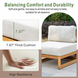 CAVEN Solid Wood Outdoor Middle Sofa Module