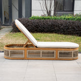 CAVEN Solid Wood Adjustable Sun Lounger