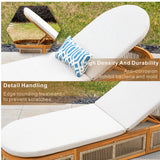 CAVEN Solid Wood Adjustable Sun Lounger