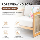CAVEN Solid Wood Outdoor Armchair