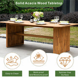 CAVEN Solid Wood Outdoor Dining Table – 2.2m