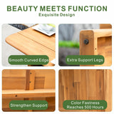CAVEN Solid Wood Outdoor Dining Set with 2.2m Table & Chairs