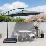 Cantilever Garden Parasol with Steel Frame – 8 Rib, Vented Canopy & Weighted Base