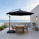 Cantilever Garden Parasol with Steel Frame – 8 Rib, Vented Canopy & Weighted Base