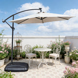 Cantilever Garden Parasol with Steel Frame – 8 Rib, Vented Canopy & Weighted Base