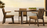 Hood 7-Piece Outdoor Dining Set – Aluminum Dining Table with 6 Chairs & Fire-Resistant Cushions