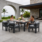 TALARA Aluminium Outdoor Dining Set (6-Seater)