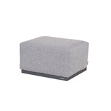 VAREL Aluminium Outdoor Ottoman with Removable Cushion