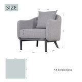 VELORA Aluminium Outdoor Sofa Set with TALARA Coffee Table