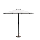 Outdoor Garden Parasol with Steel Pole – 8 Rib, Crank Handle & Vent