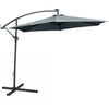 Cantilever Garden Parasol with Steel Frame – 8-Rib Vented Canopy Outdoor Umbrella
