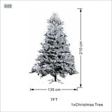 FIN Series Flocked PE & PVC Artificial Christmas Tree