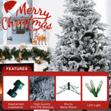 FIN Series Flocked PE & PVC Artificial Christmas Tree