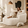 SOFTY Compressed Indoor Lounge Sofa Chair - Beige