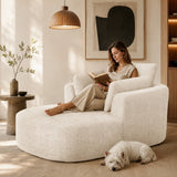 SOFTY Compressed Indoor Lounge Sofa Chair - Beige