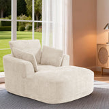 SOFTY Compressed Indoor Lounge Sofa Chair - Beige