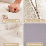 SOFTY Compressed Indoor Lounge Sofa Chair - Beige