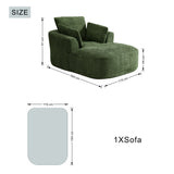 SOFTY Compressed Indoor Lounge Sofa Chair - Green