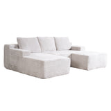 SOFTY Compressed Modular Sofa with Chaise & Ottoman