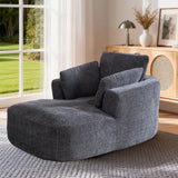SOFTY Compressed Indoor Lounge Sofa Chair - Grey