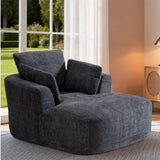 SOFTY Compressed Indoor Lounge Sofa Chair - Grey